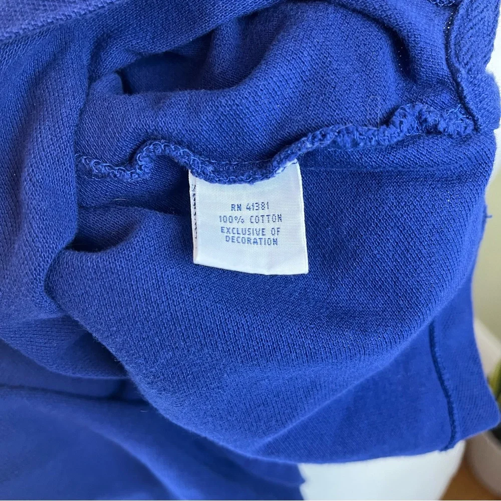 RALPH LAUREN POLO Polo Shirt Blue Decals Collared Classic Fit 100% Cotton XL - Picture 8 of 8